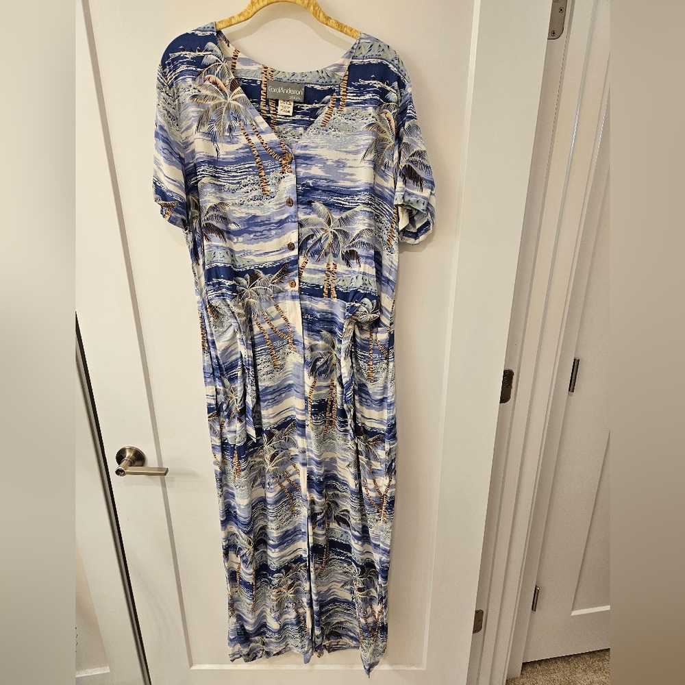 Vintage - Carol Anderson Maxi Dress - Size 16